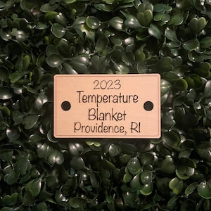 Temperature Blanket Tag | Temperature Blanket | 2025 Temperature Blanket |