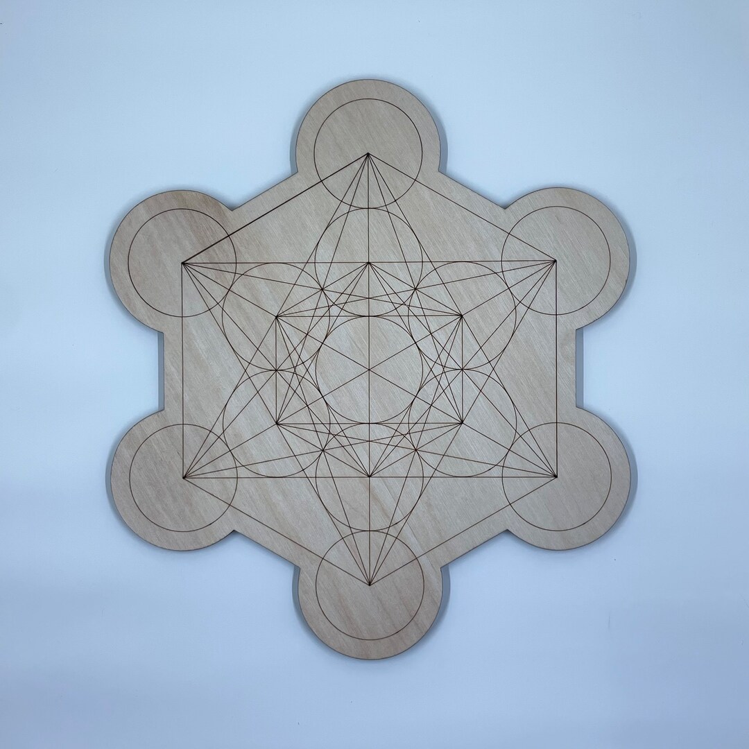 Metatron Cube Crystal Grid Metatron Grid Crystal Grid Etsy