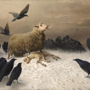 August Friedrich Schenck Anguish Oil Painting Reproduction, Framed Painting, canvas painting, Home decor wall Art, living room decor