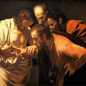 Caravaggio The Incredulity of Saint Thomas, Oil Painting Reproduction, Original Framed art, oil painting on canvas, home decor wall art