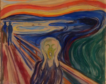 エドヴァルド・ムンク「叫び」油絵複製、キャンバス壁アート - Etsy 日本
