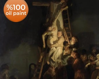 Rembrandt the Cross, Oil Painting Reproduction, Framed painting, oil painting on canvas, home decor wall art