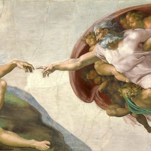 Michelangelo The Creation of Adam, Oil Painting Reproduction, famous painting, renaissance art, oil painting on canvas, home decor wall art