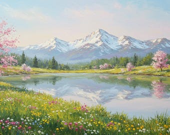 Custom Landscape Oil Painting on Canvas, Personalized Scenery Art