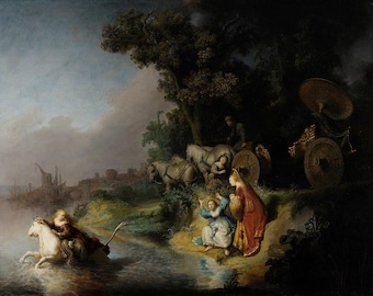 Rembrandt Abduction Of Europa, Oil Painting Reproduction, Framed Painting, oil painting on canvas, Home decor wall art