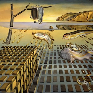 Salvador Dali The Persistence of Memory, Oil Painting Reproduction, Framed Painting, oil painting on canvas, Home decor wall art,