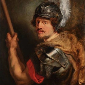Peter Paul Rubens Portrait of a Man as the God Mars, Oil Painting Reproduction, Framed Painting, oil painting on canvas, home decor wall art