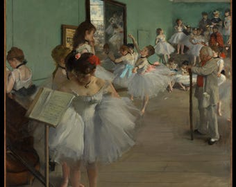 星 - エドガー・ドガ手描き油絵複製、コーヒールームの壁アート