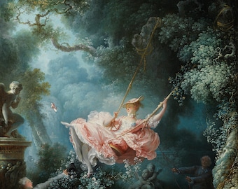 Jean-Honoré Fragonard The Swing, Oil Painting Reproduction, Framed painting, oil painting on canvas, home decor wall art