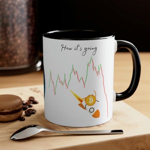 Bitcoin Drop Mug, Bitcoin Mug, Crypto Mug, Crypto Gift, Crypto Gift For Him