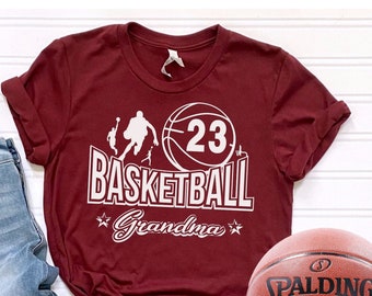 Grandma T-Shirt/Basketball Grandma Sweatshirt/Custom Number Basketball Sweatshirt/High School Basketball Spirit