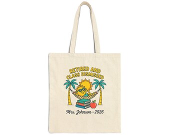 Retired and Loving It Tote | Retirement, Beach Life, Personalized Year