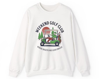 Weekend Golf Club Sweatshirt | retro golf, country club humor