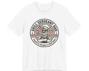 Grill Sergeant Dad T-Shirt | Father’s Day, Retro BBQ, Sarcastic Outdoorsy Tee