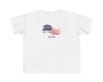 USA Flag Turtle Toddler Tee | Patriotic Kids Shirt