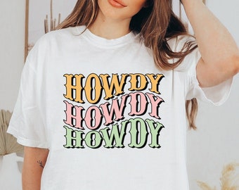 Howdy Shirt, Western Graphic Tee, Western Shirt, Country Shirt, Nashville Shirt, Country Music Shirt, Cute Western Shirt