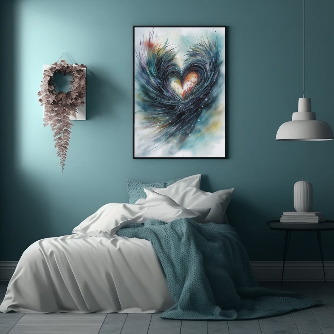 Ocean Spray Heart, Waves Forming a Heart, Surrealistic Heart, Ocean ...