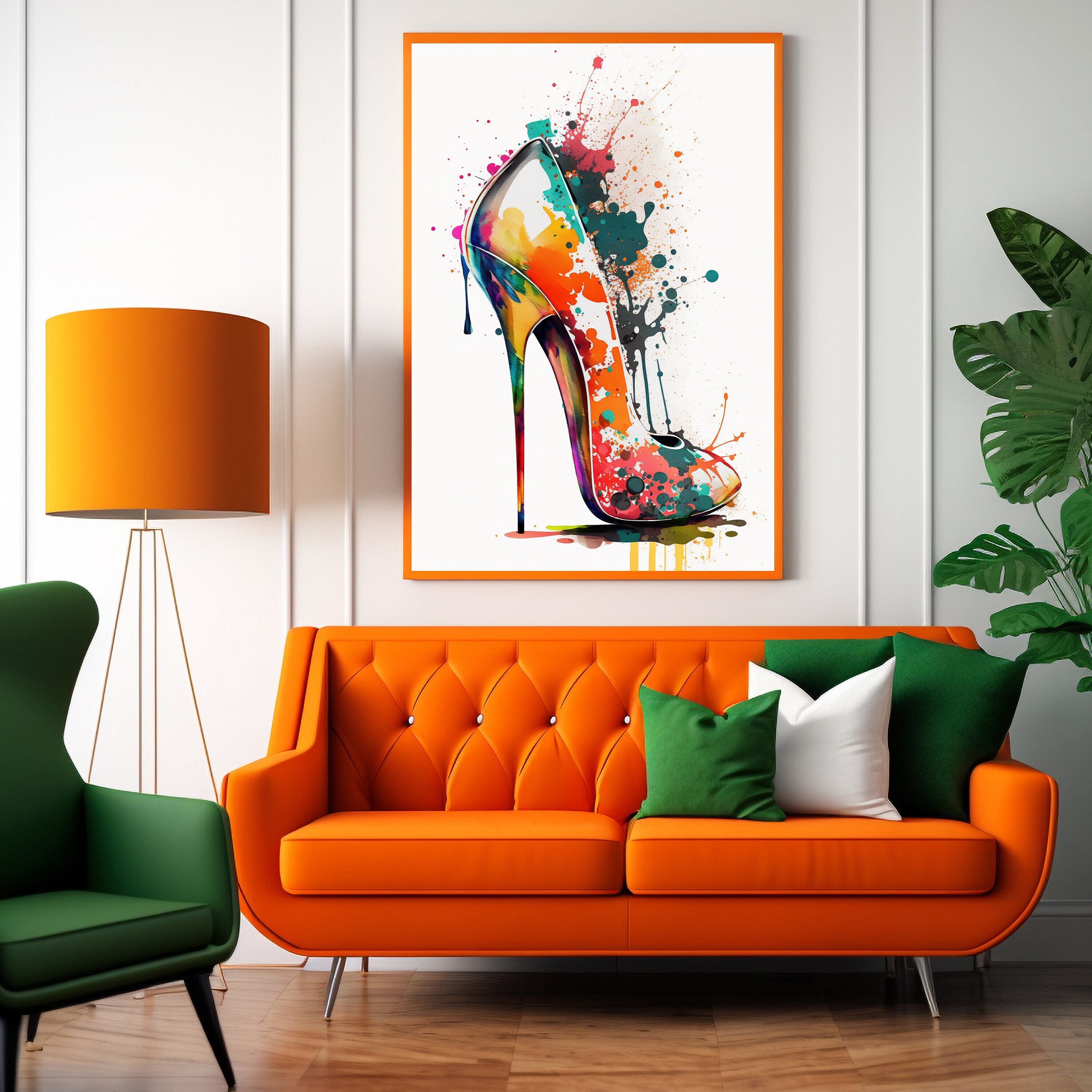 Stiletto Heel in Watercolor Painting of a Stiletto Heel - Etsy Canada