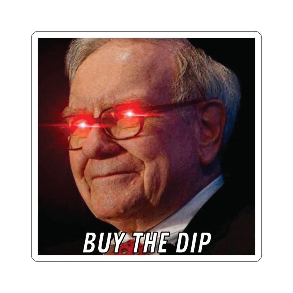 BTD BTFD Warren Buffett Laser Eyes Crypto Stocks Stonks Trader Investor  Meme Laptop Waterbottle MacBook Pro Guitar Case Vinyl Decal Sticker - Etsy  Israel