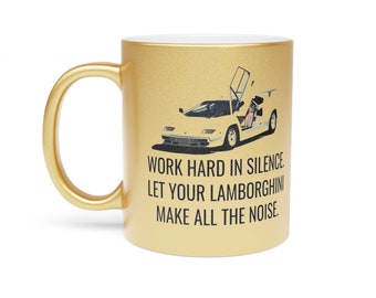 Lamborghini Entrepreneur Success Inspirational Gold Silver Lambo Investor Coffee 11oz Mug