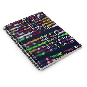 Coder Programmer Developer Tech AI Computer Science Diary Journal Study Notebook, Ruled Line image 3
