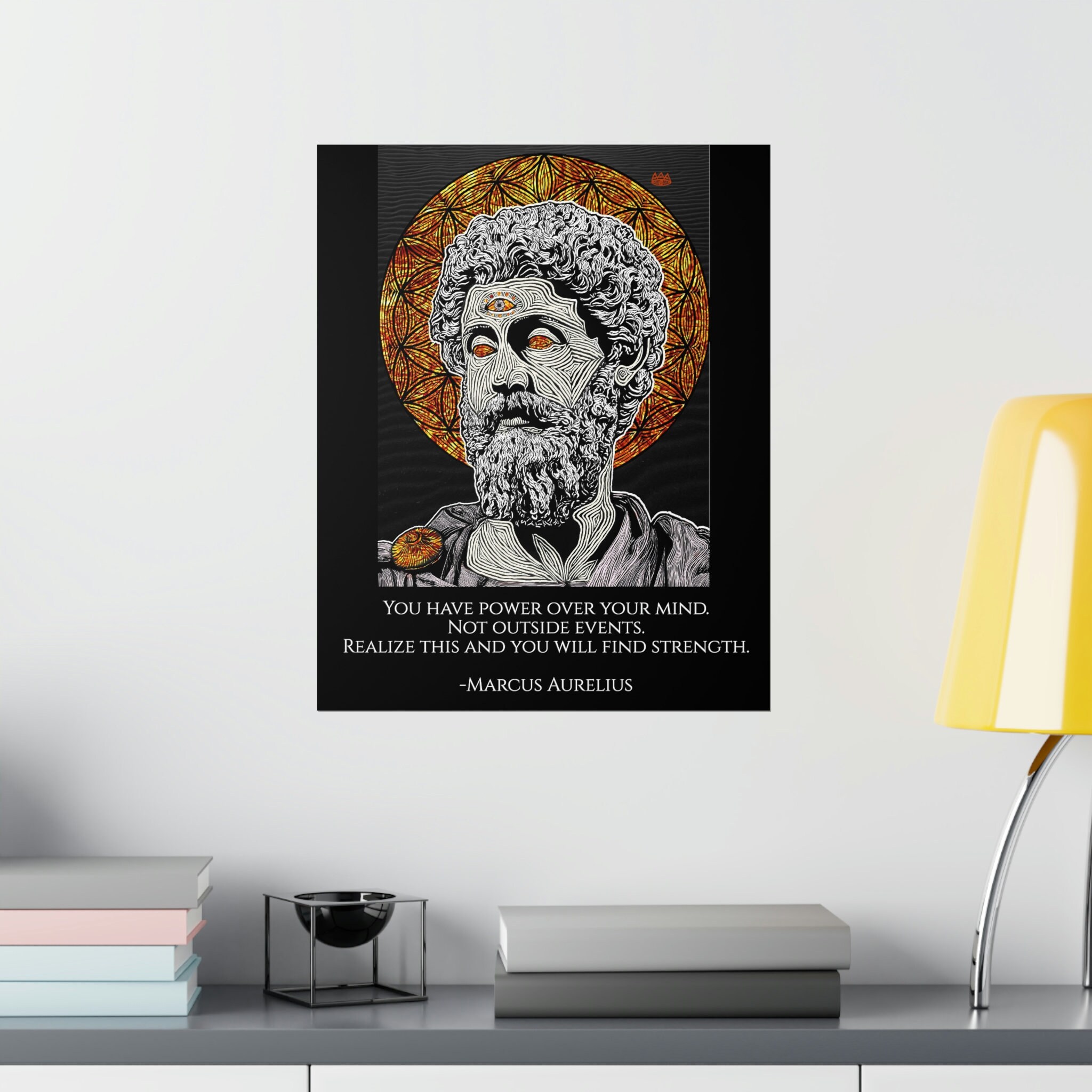 Stoic Proverbs Marcus Aurelius Stoic Quote Poster, Philosophy Quote, Wall Art, Home ...