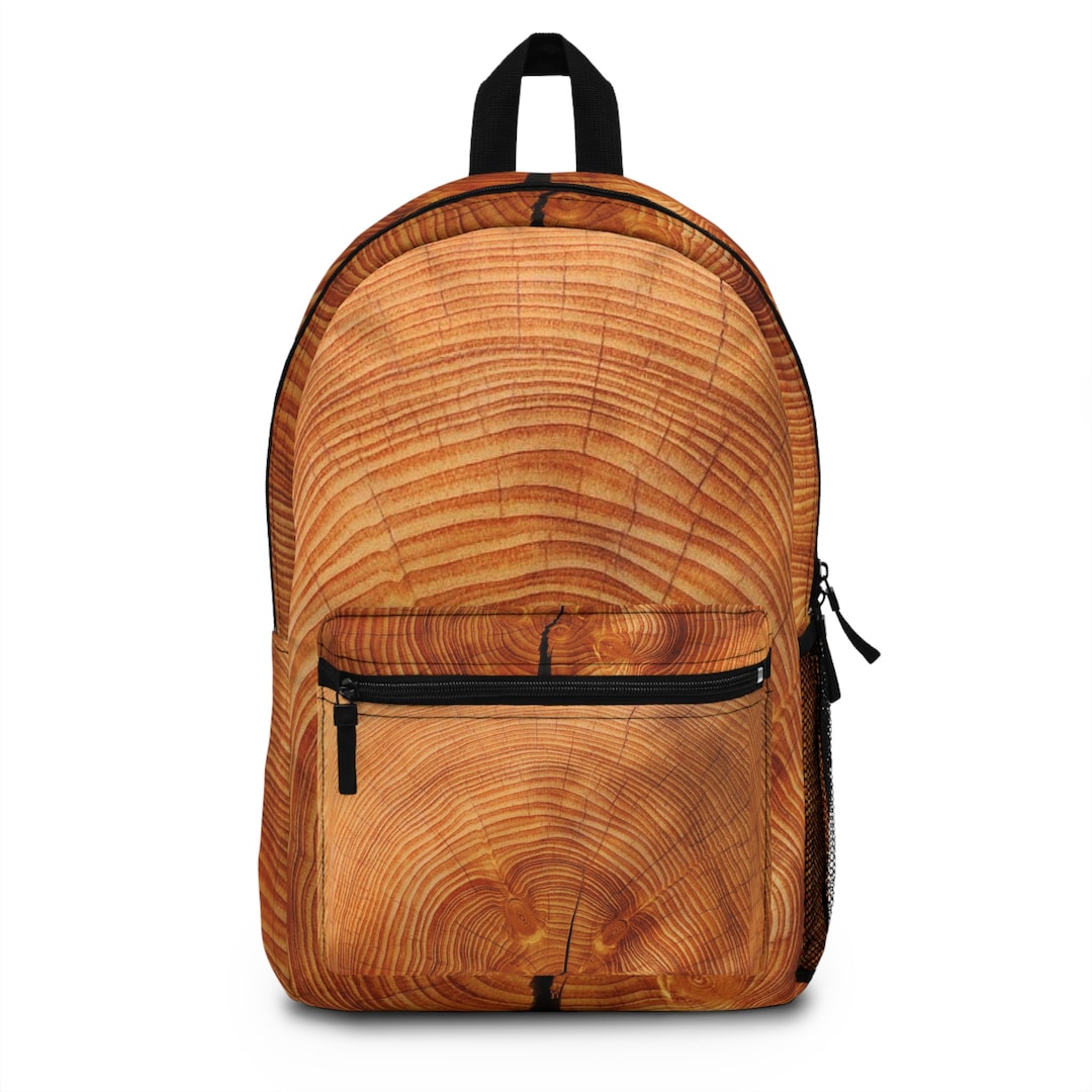 Woodgrain Tree Ring Pattern Backpack Bookbag Back to School - Etsy