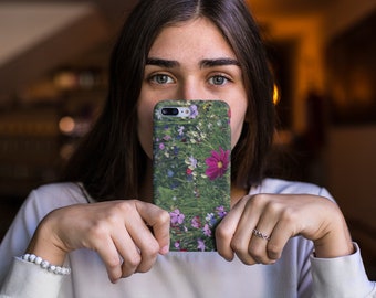 Étui pour portable Wildflower Field of Flowers Nature, résistant aux chocs, iPhone 11 12 13 Pro Mini, Samsung Galaxy S21, S22