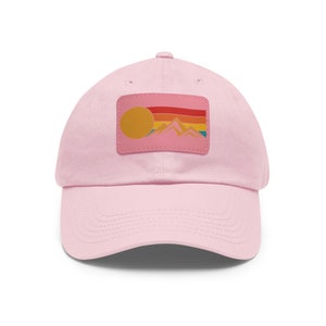 Retro Mountain Outdoors Sunset Hat, Mountain Range Camping Hat, Unisex Hat image 10
