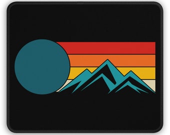Sunset Mountain Mouse Pad, Outdoor Decor Gaming Mouse Pad, Office Decor