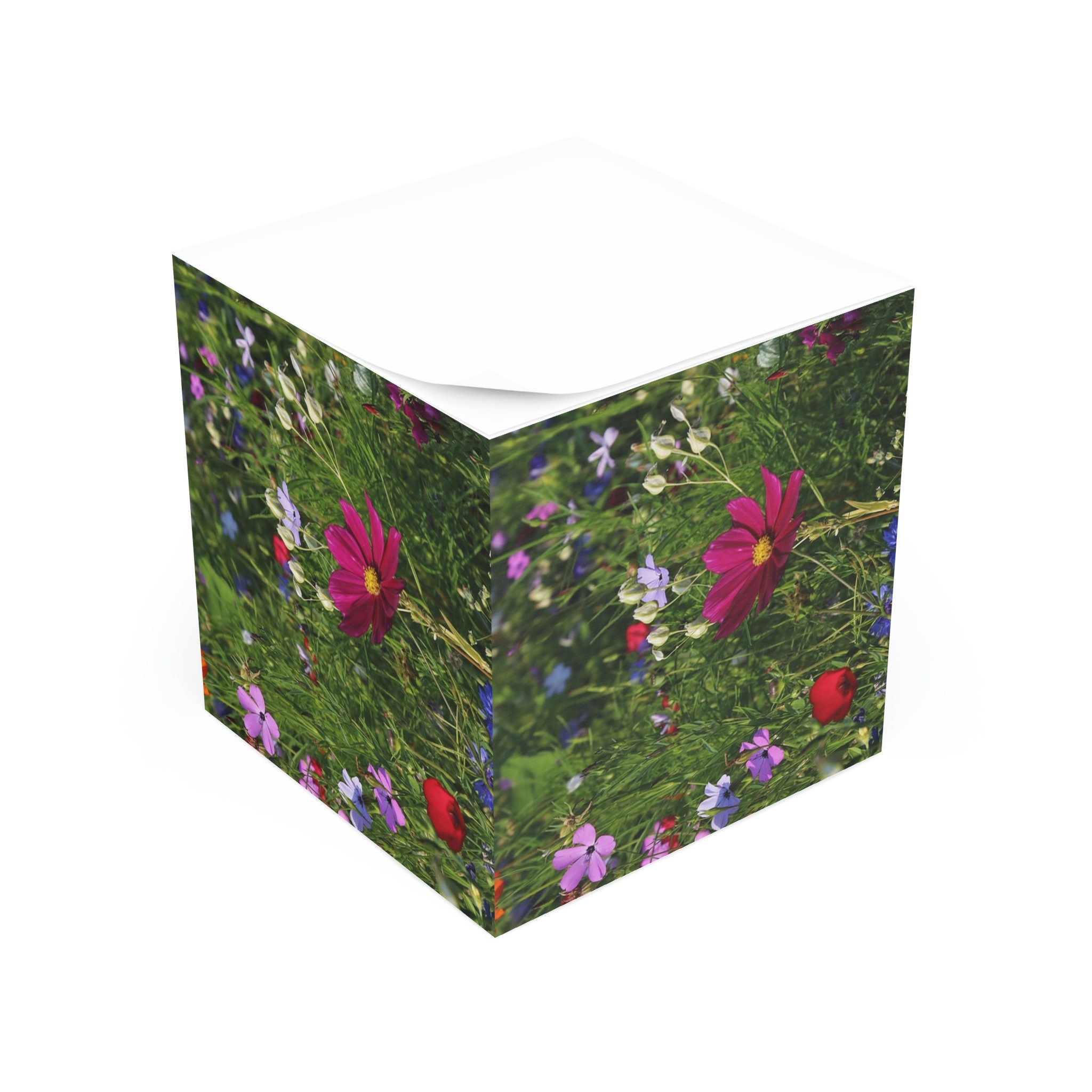 Wildflower | Nature | Peaceful Sticky Note Cube - Etsy