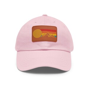 Retro Mountain Outdoors Sunset Hat, Mountain Range Camping Hat, Unisex Hat image 9