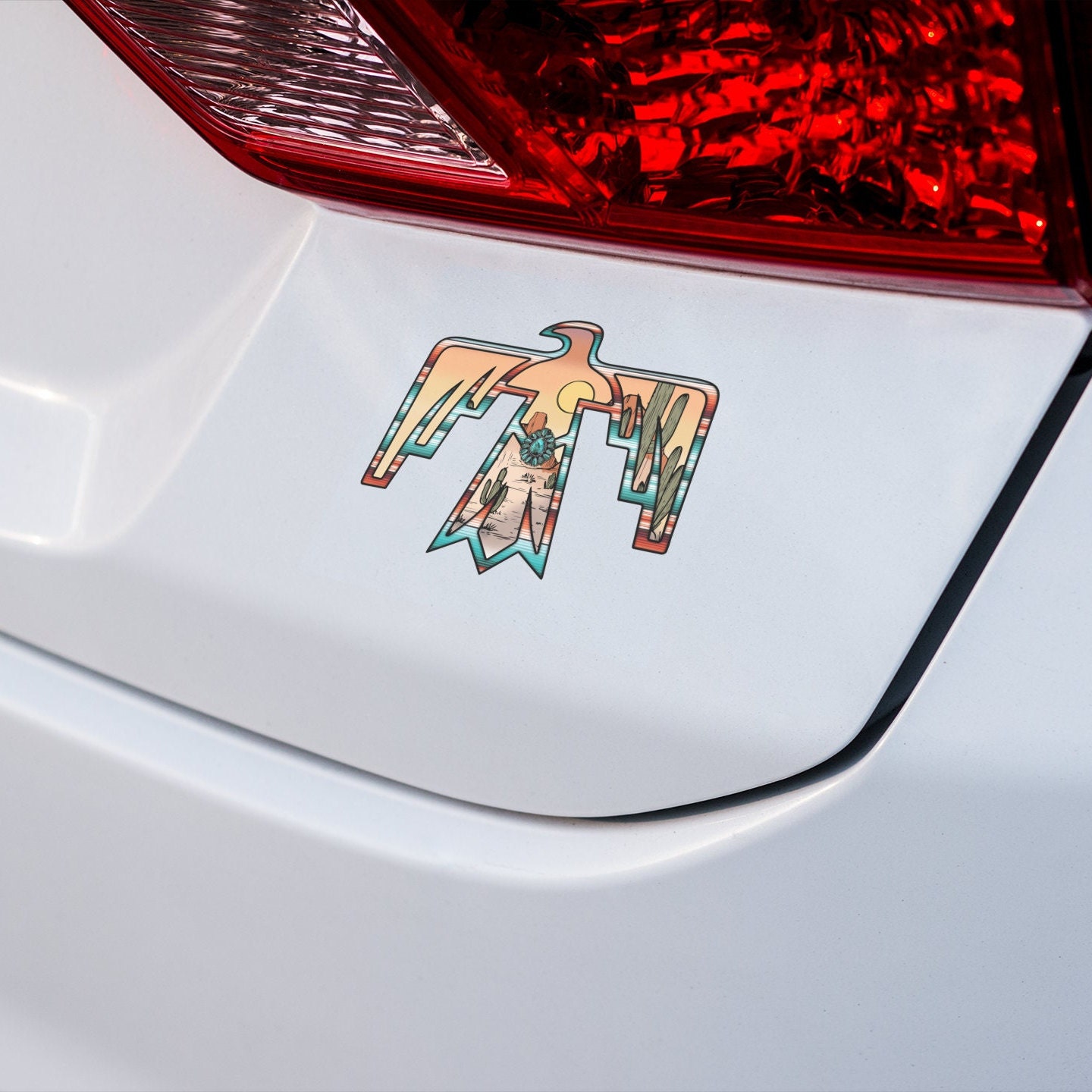 Swothwest Sticker Aesthetic Native American Southwest South Western Thunderbird Indian ...