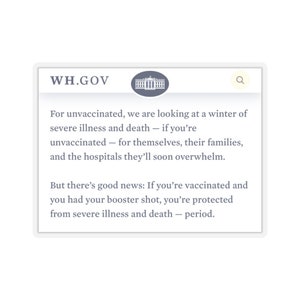 White House Government Winter of Severe Illness And Death Meme Laptop Water Bottle Tablet Macbook Pro Sticker