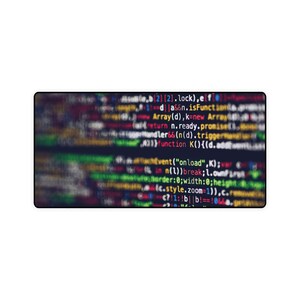 Coder Programmierer Tech AI Code Mauspad Computer Tech Accessoires Büro Desktop Dekor Mitarbeiter Geschenk ("32 x 16") Bild 2