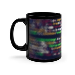 Coder Programmer Tech AI Computer Science Gift Ceramic Coffee 11oz Black Mug image 2