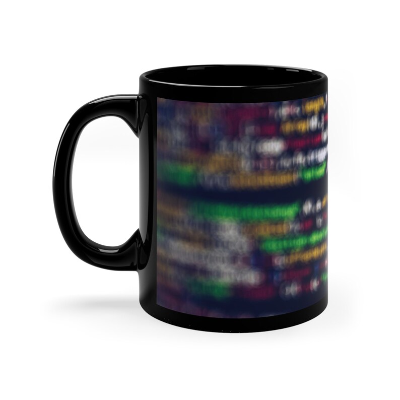 Coder Programmer Tech AI Computer Science Gift Ceramic Coffee 11oz Black Mug image 2