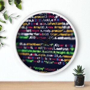 Coder Programmer Tech AI Computer Science 10" Clock Aesthetic Wall Art Hanging Home Office Decor, Fast and Free Shipping image 7