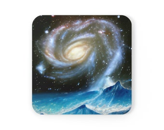 Sottobicchiere spaziale cosmico, sottobicchiere astronomico, sottobicchiere dell'universo, decorazioni per la casa