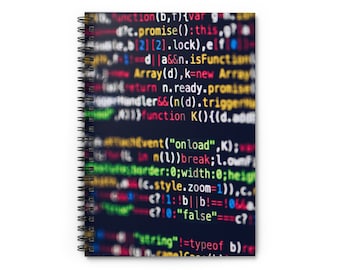 Coder Programmer Developer Tech AI Computer Science Diary Journal Study Notebook, Ruled Line