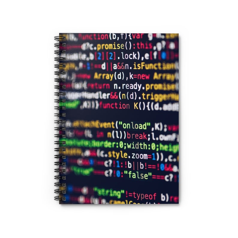 Coder Programmer Developer Tech AI Computer Science Diary Journal Study Notebook, Ruled Line image 1