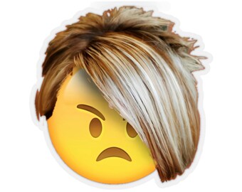 Blonde wig emoji hotsell