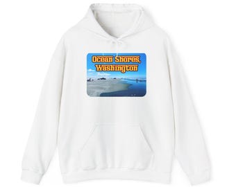 Ocean Shores Pacific Ocean West Coast Beach Hoodie, Sweatshirt, Christmas Gift, Pacific Northwest Apparel