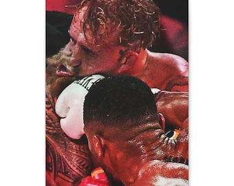 Jake Paul noqueó a Anthony Joshua en una pelea de boxeo, meme, regalo, arte de pared, dormitorio, decoración del hogar, impresión en lienzo