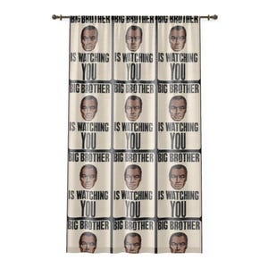 1984 George Orwell Big Brother Is Watching Big Tech Data Dystopian Living Room, Window Curtain for Bedroom, Living Decor, Home Office, Dorm