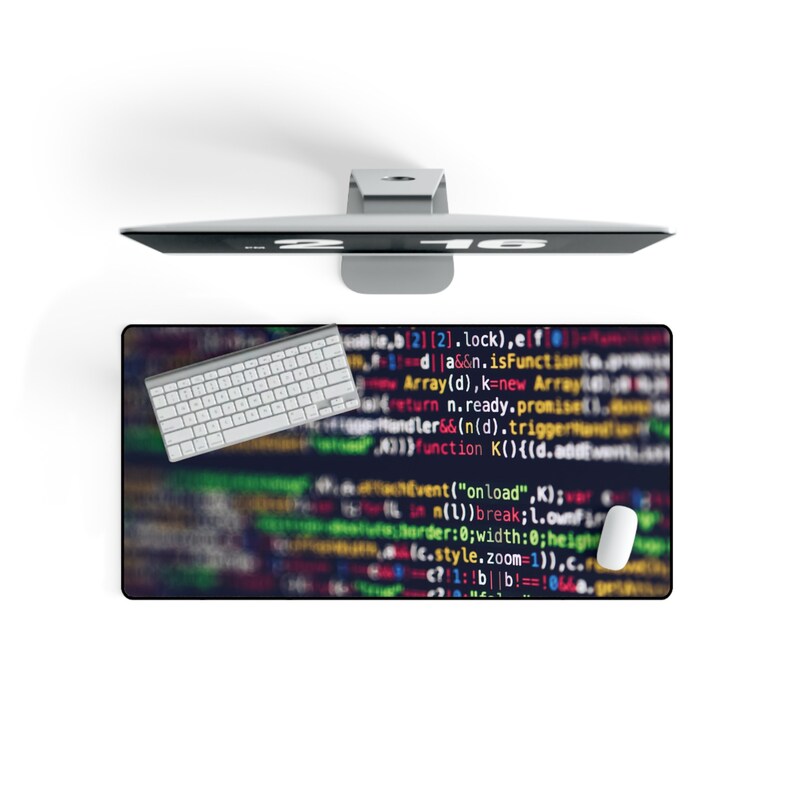 Coder Programmierer Tech AI Code Mauspad Computer Tech Accessoires Büro Desktop Dekor Mitarbeiter Geschenk ("32 x 16") Bild 1