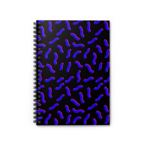 Retro 80s 90s Aesthetic Vibe Ruled Lined Personal Notebook Journal Diary Back To School