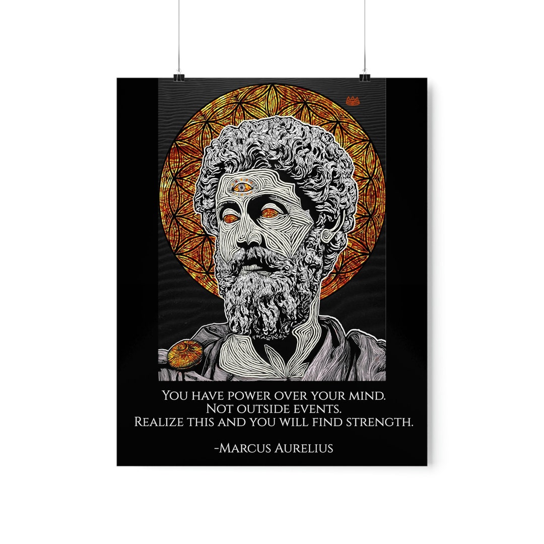 Stoic Proverbs Marcus Aurelius Stoic Quote Poster, Philosophy Quote, Wall Art, Home ...