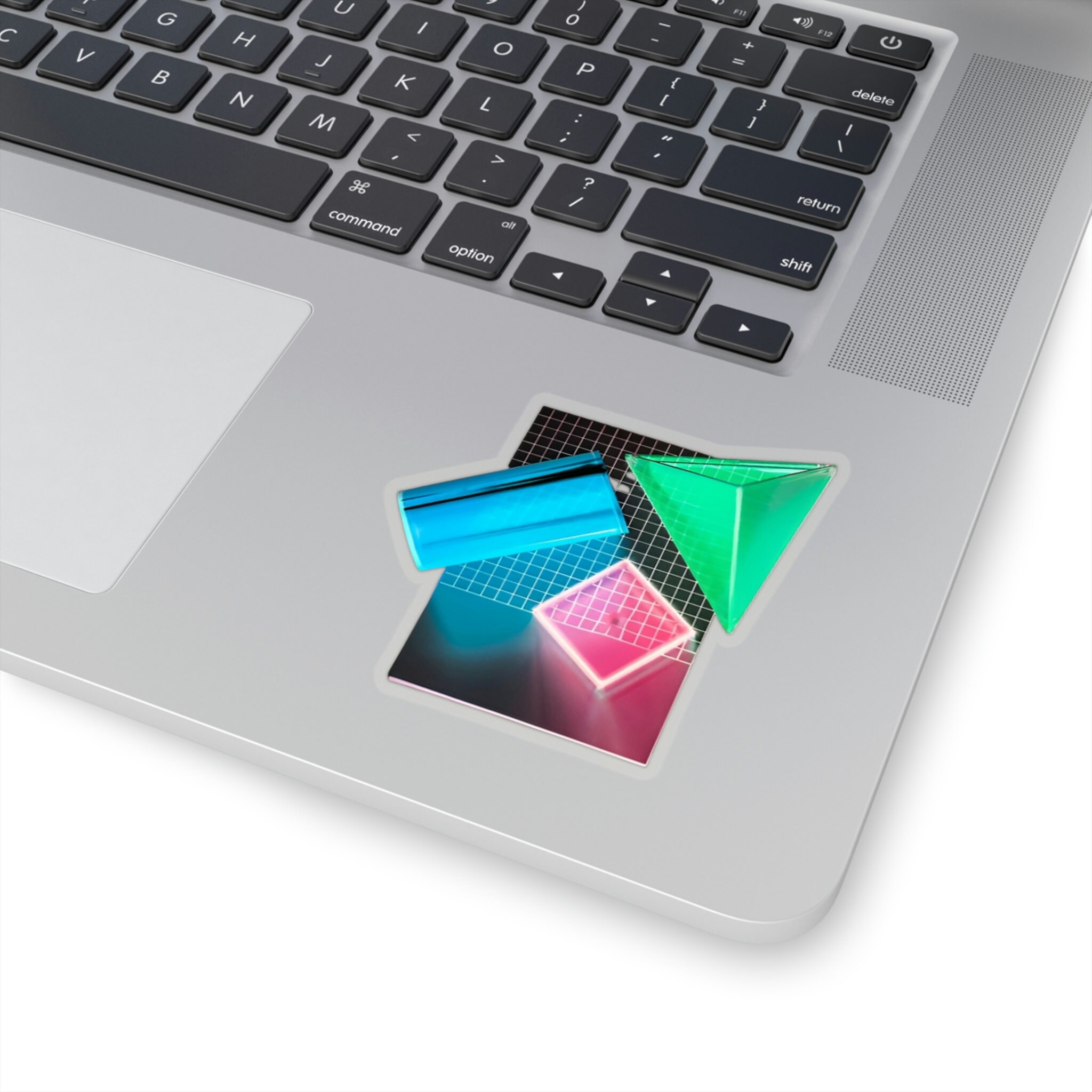 Aesthetic Cyberpunk Retro Vaporwave Synthwave Sticker, Geometrical ...