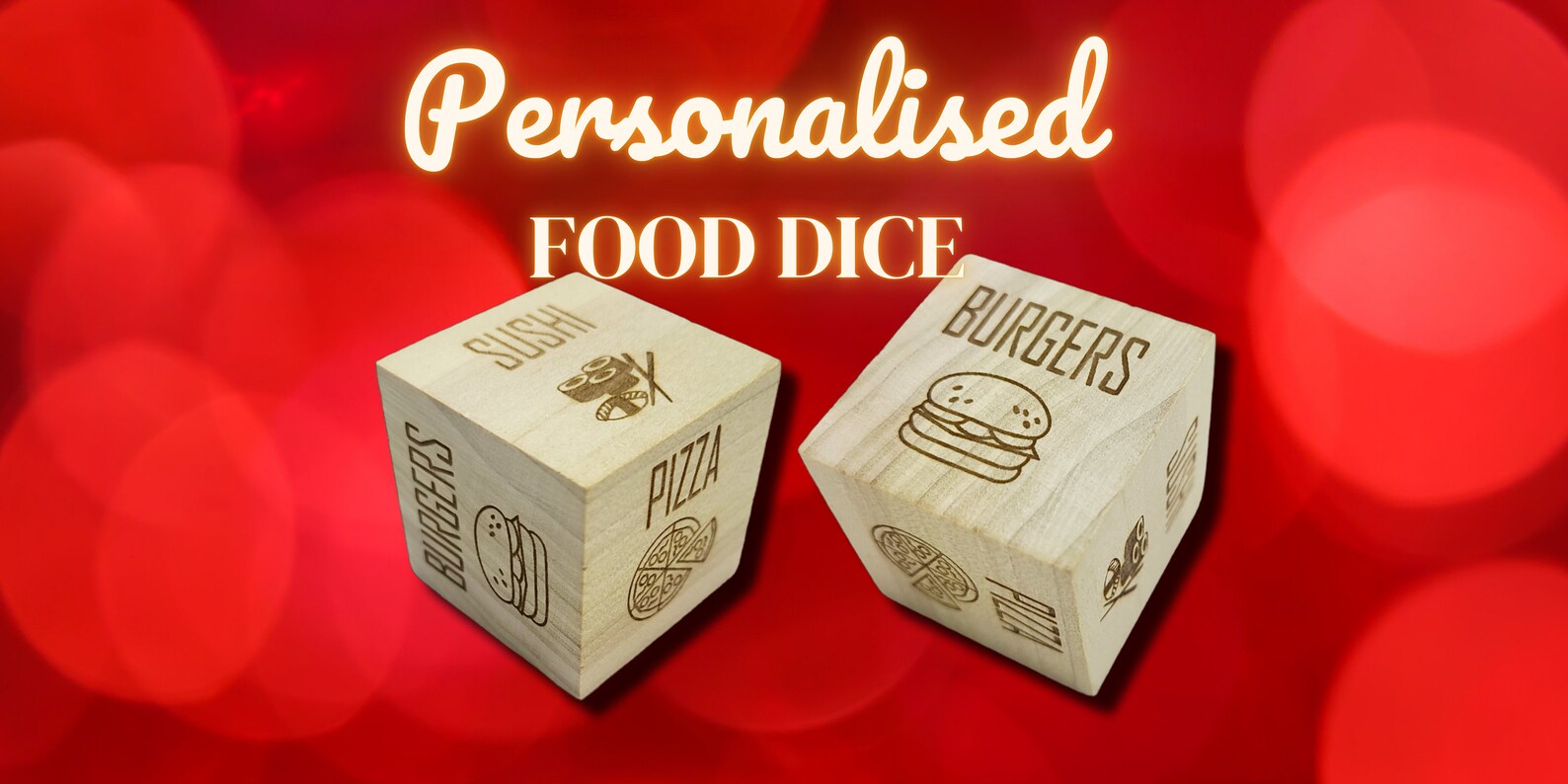 Custom Dinner/food Dice Easy Dinner Decision Choose Your Etsy